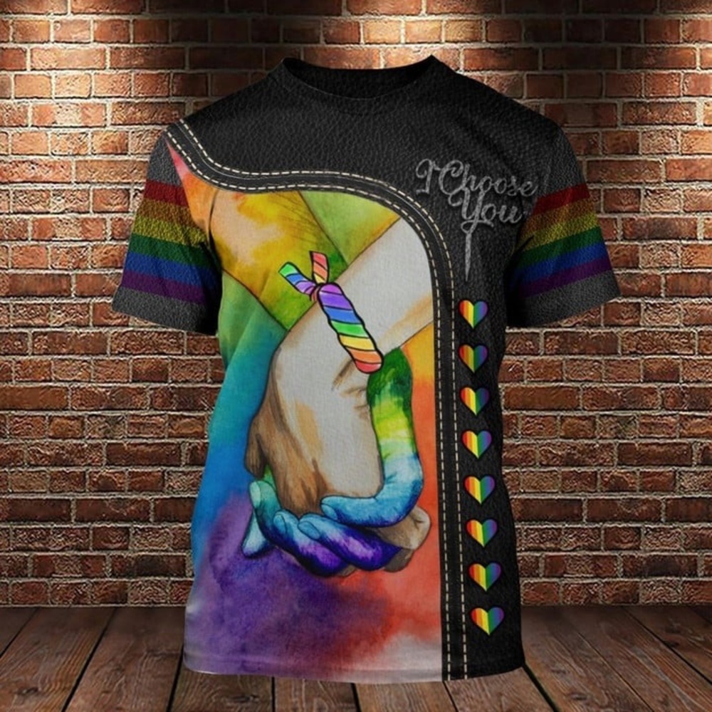 Mens Pride T-Shirt Mens Soft Polyester Short Sleeve Athletic T-shirts